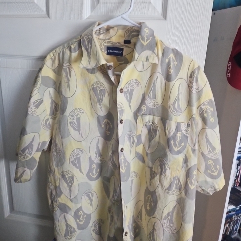 Yellow and Gray Men's Jacket